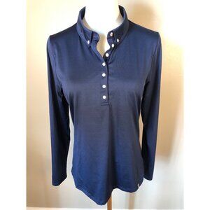 KJUS Scotscraig Long Sleeve Navy Polo Size L (40L)